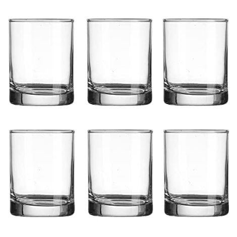 Clear 2 oz Shooters – Set of 6 Shot Glasses for Tequila, Whiskey, Vodka, Brandy, Bourbon.