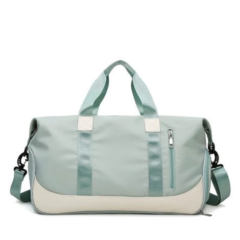 FURN ASPIRE cotton blend 22 Cms Gym Bag in V_Green – an ideal cross body gym bag for you!