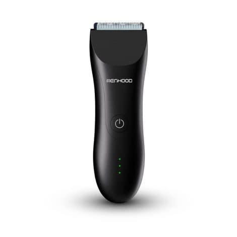 MENHOOD Men’s Water-Resistant Trimmer for Beard, Body, Head, and Private Parts with 150min Battery Life (Black)