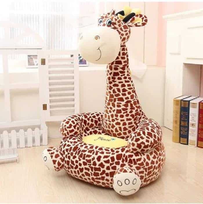 THE MODERN TREND 3'ft Giraffe Siting Chair Pillow Head Rest for Girls Kids Room Decoration Baby Birthday Gift.B