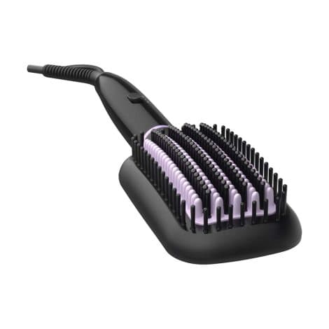 Philips Hair Straightener Brush with advanced technology – ThermoProtect, plus Keratin Ceramic Bristles for frizz-free, bouncy straight hair in 5 minutes* | BHH880/10