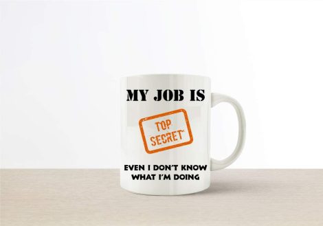 Hilarious Office Cup Surprise Present – Naughty, Unique Mug – Keep my Work Confidential