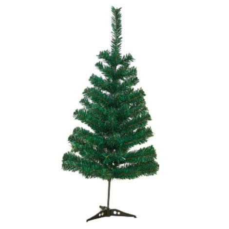 Get the ready-to-assemble, high-quality fizzytech 5 feet PVC Christmas Tree for festive home, office, and party embellishment.