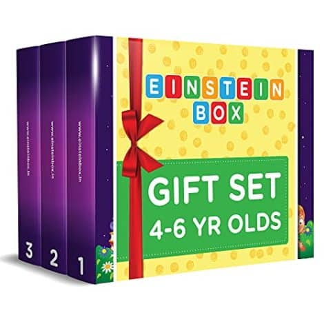 EINSTEIN BOX – Birthday Gift for 4-6 Year Olds (Multicolor, 4Abc) – Set of 3, Perfect for Big Kids in India!