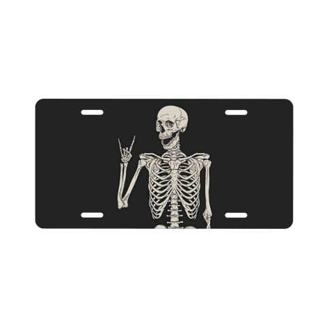Stylish Car Vanity Plate, Aluminum Front License Plate, Unique Gift for Indian Car Owners, 6″ X 12″.