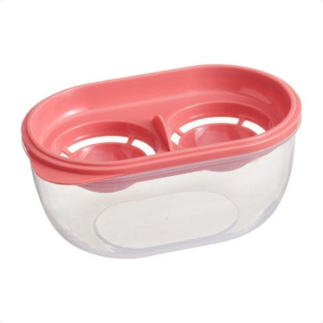 Red Egg Separator and Storage Bowl, safe and convenient kitchen tool for Indian home cooks.