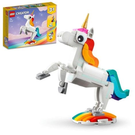 LEGO Creator Magical Unicorn, a colorful building toy set with 145 pieces, for Indian consumers.