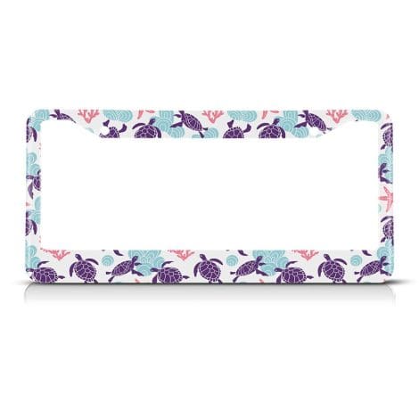 Funny and cool, the Beabes Hawaiian Turtles License Plate Frame is perfect for showcasing your style!