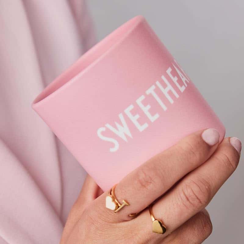 Design Letters Favourite Cup Pink Sweetheart | Decorative cup in Fashionable Colors with Different Statements | Personalised Gift for Women for Birthday, Anniversary, Weeding and Friendship