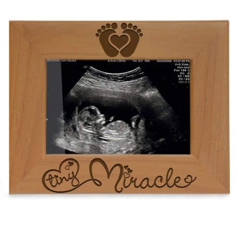 Kate Posh – Delicate Blessing Carved Wooden Photo Frame, For Newborns, Parents, and Precious Moments