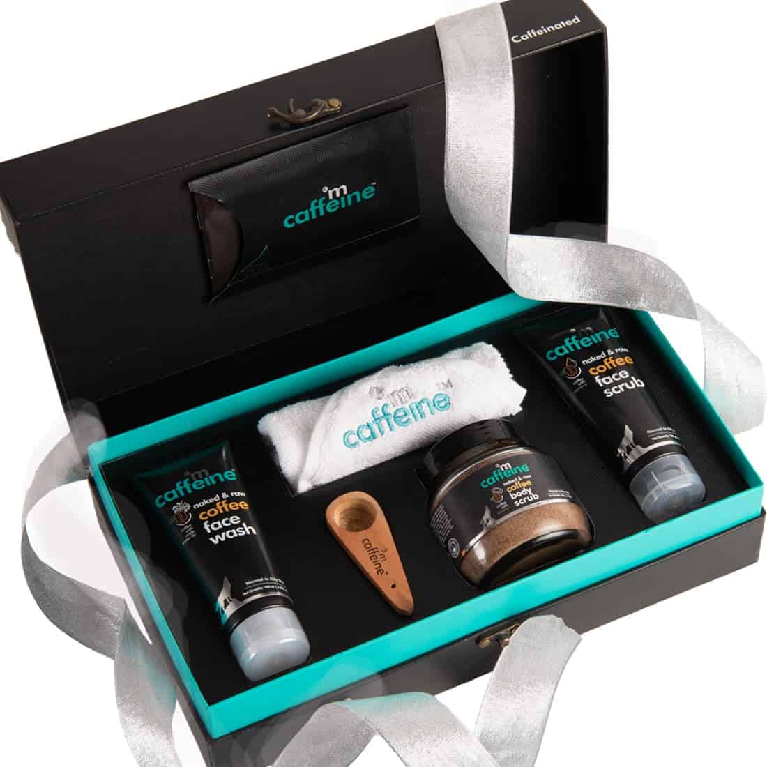 mCaffeine Moment Gift Set For Women & Men With Natural Skin Care Products | Gift Kit For All Ages & Skin Types | Best Gift To Pamper Your Loved Ones | Premium Wedding Gift Box