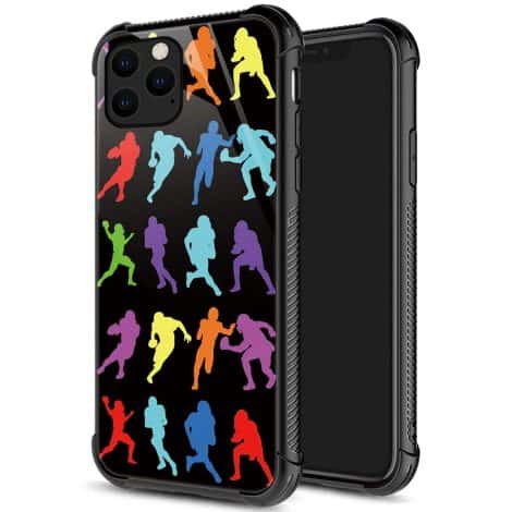 DJSOK iPhone 12 Pro Case: Stylish and protective American football-themed cover for iPhone 12 Pro, ideal for all.