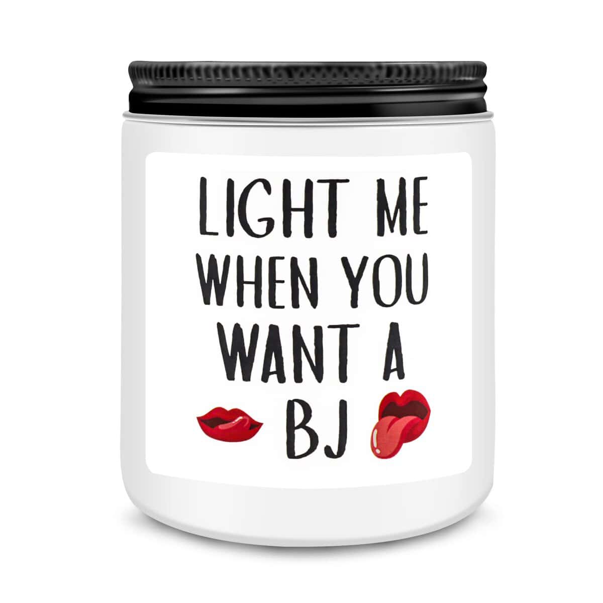 Birthday Gifts for Men, Light Me When You Want A BJ Candle - Funny Gifts for Men, Valentines Day Gifts for Him, Naughty Fathers Day Anniversary Engagement Gifts for Husband,Fiance, Best Friends Gifts