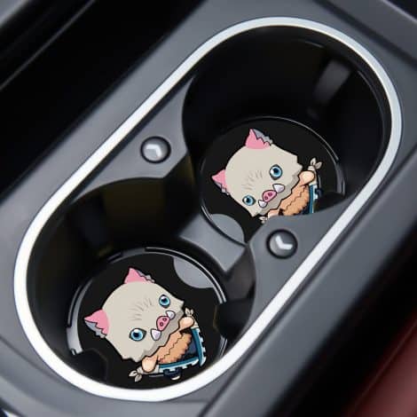 Get this fun and unique 2 pack of cute anime character car cupholder coasters as a gift.