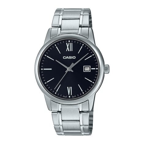 Casio Men’s Watch with Black Dial and Analog Display – MTP-V002D-1B3UDF, ideal for Indian consumers.