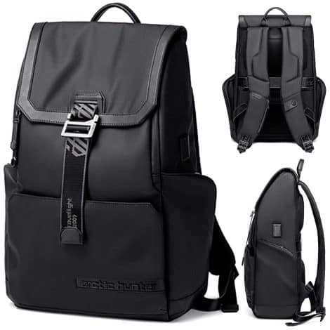 Arctic Hunter Premium Laptop Bag in Aura design, ideal for Indian office or college-goers with 15.6″ laptops, water-resistant.