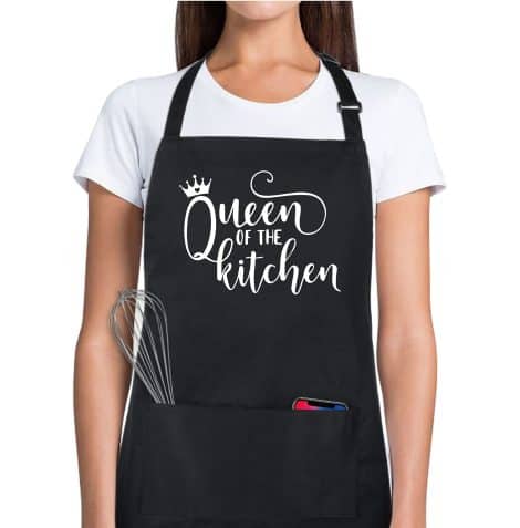 Xornis Funny Aprons: 100% Cotton, 2 Pocket Chef Cooking Bib Apron for Women – Perfect for Indian moms, grandmas, and wives on birthdays or Mother’s Day.