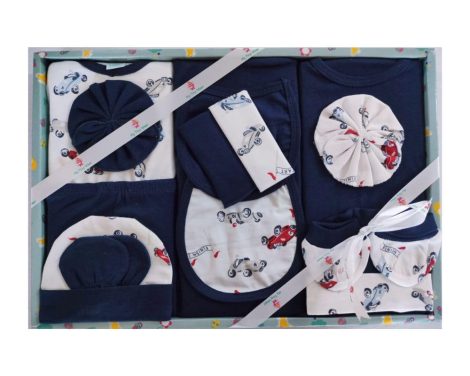 My Little Outfit 14 Pieces Newborn Gift Set, Clothing set for boys and girls (0-3 months) (Blue)