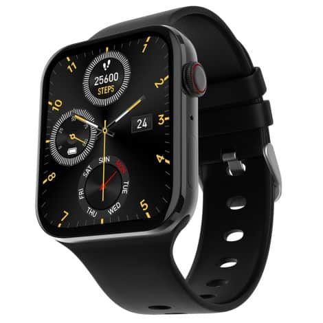 Fire-Boltt Visionary Smartwatch with 1.78″ AMOLED display, Bluetooth calling, sports modes, and voice assistant (Black).