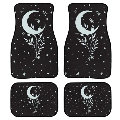 YSTARDREAM Star Moon Carpet Protector Mat: A stylish, easy-to-clean car floor mat set suitable for both men and women.