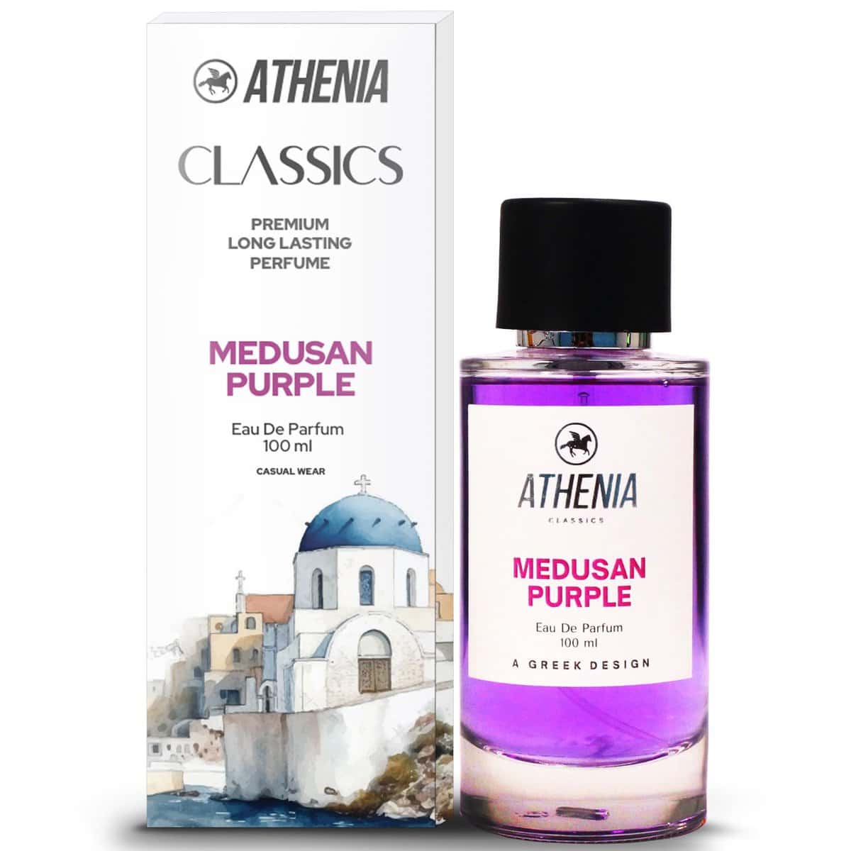 Athenia Medusan Purple, Premium Long Lasting Lavender & Musk Perfume for Women, Eau De Parfum 100ml, Floral Fragrance, Gift for Wife Or Girlfriend