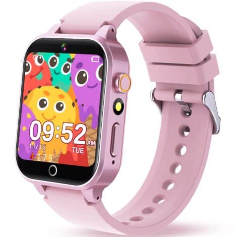 Smart watches for girls aged 6-12 with 26 games, habit clock, music player, torch, and camera. Perfect birthday gift!