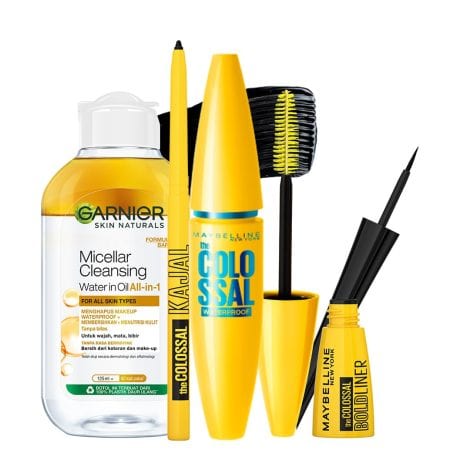 Maybelline New York Eye Makeup Kits & Combos – Eyeliner Combo with Colossal Kajal, Waterproof Mascara & Makeup Remover: Enhance your eyes beautifully with this kit featuring eyeliner, kajal, mascara, and makeup remover.