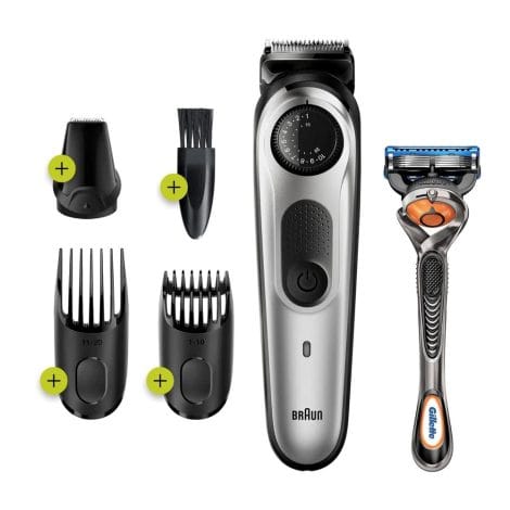 Braun Men’s Beard Trimmer BT5260: Cordless, Rechargeable, and Precise with Gillette ProGlide Razor, 39 settings, quick charge!