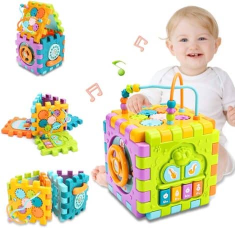 Sky Tech® Activity Cube – a versatile educational toy with music, shapes, and fun activities for Indian toddlers.