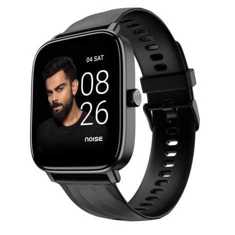 Introducing the Noise Quad Call Bluetooth Smart Watch with AI Voice Assistance, exceptional battery life, and sleek design, available in Jet Black.