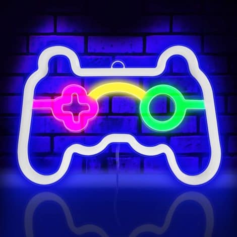 LED Neon Wall Decor in Game Design, Perfect Gift for Indian Teens’ Gaming Room, Enhancing Game Ambiance.