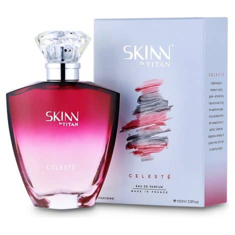 Skinn Celeste Perfume, a 100ml fragrance designed for Indian women.