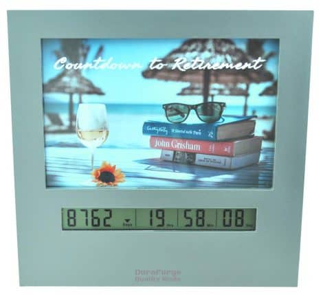 Fun gift for women with a big screen timer for counting down to special occasions.