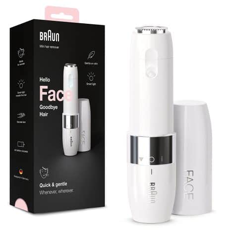 Braun Face Mini Hair Remover FS1000, Electric Facial Hair Removal for Women, Quick, Gentle & Painless, Smooth Skin, Ideal for On-The-Go, with Smartlight
Introducing Braun Face Mini Hair Remover FS1000! Easily remove facial hair for women, painlessly and quickly. Get smooth skin anytime, anywhere with smartlight feature!