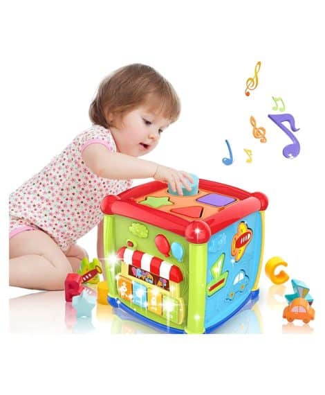 BELOXY 6 in 1 Activity Cube – Perfect first birthday gift for Indian babies. Busy learners educational toy.