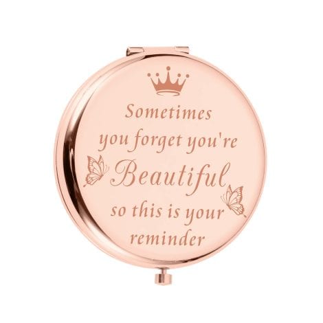 Compact Mirror for Best Friends BFF Sister Daughter, perfect birthday or anniversary gift for Indian women.