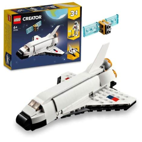 Multi Color LEGO Creator Building Toy Set with 144 Pieces – Space Shuttle 31134, designed for Indians.