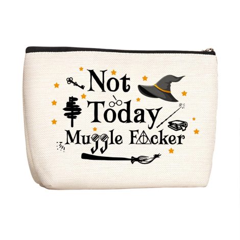 Wenboco Amusing Librarian Gifts Nonchalant Makeup Pouch for Women, Perfect for Bookworms & Birthdays.