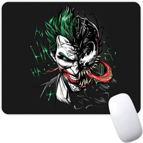 Red and Green Man Design Waterproof Gaming Mouse Pad with Non-Slip Rubber, perfect for laptops and computers.