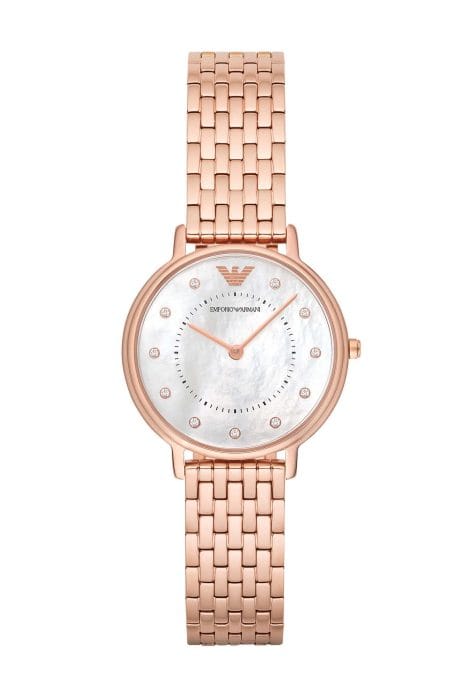 Armani Ladies’ Watch with Mother of Pearl Dial – Elegant Analog timepiece by Emporio Armani.