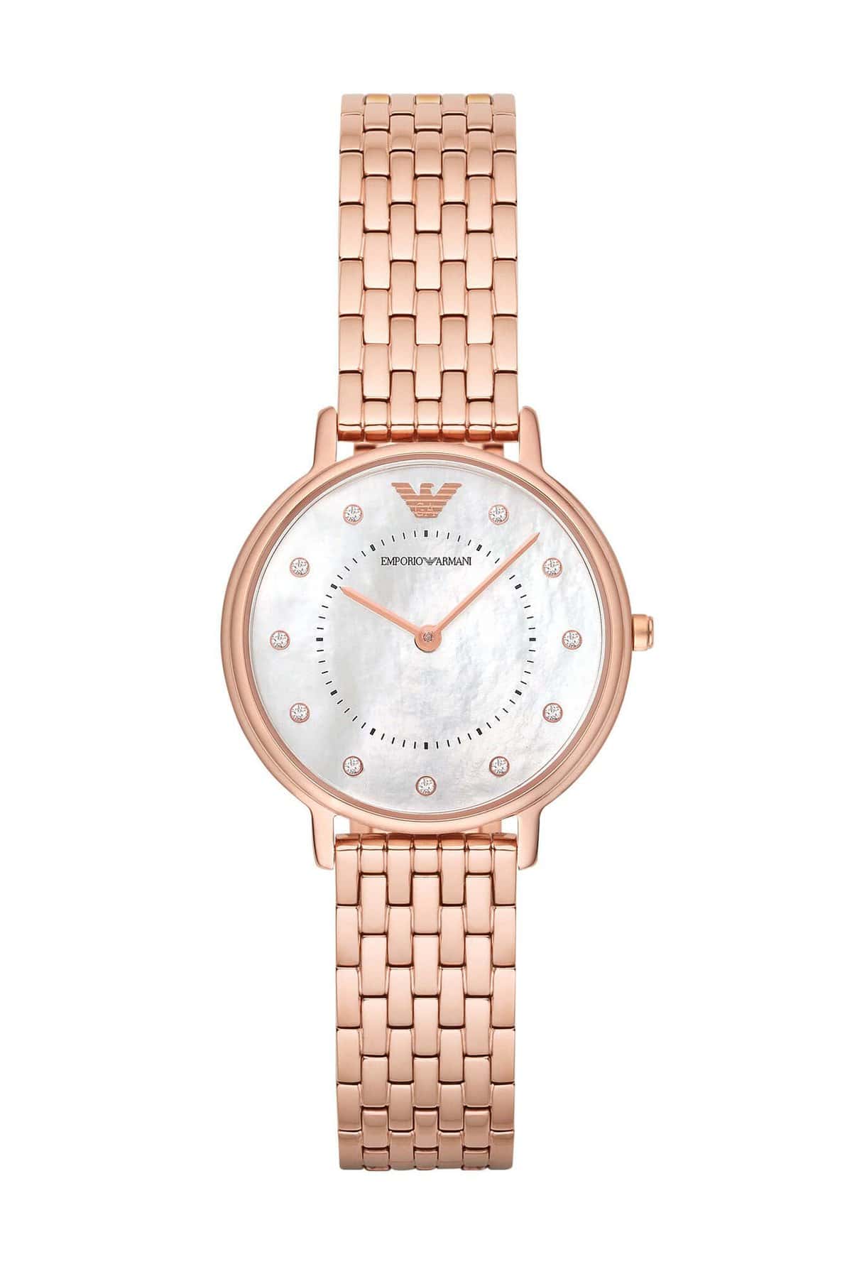 Emporio Armani Analog Mother of Pearl Dial Women's Watch-AR11006