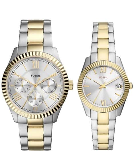 Fossil Chapman Unisex’s Watch with Silver Dial – FS5987SET, perfect for stylish Indians.