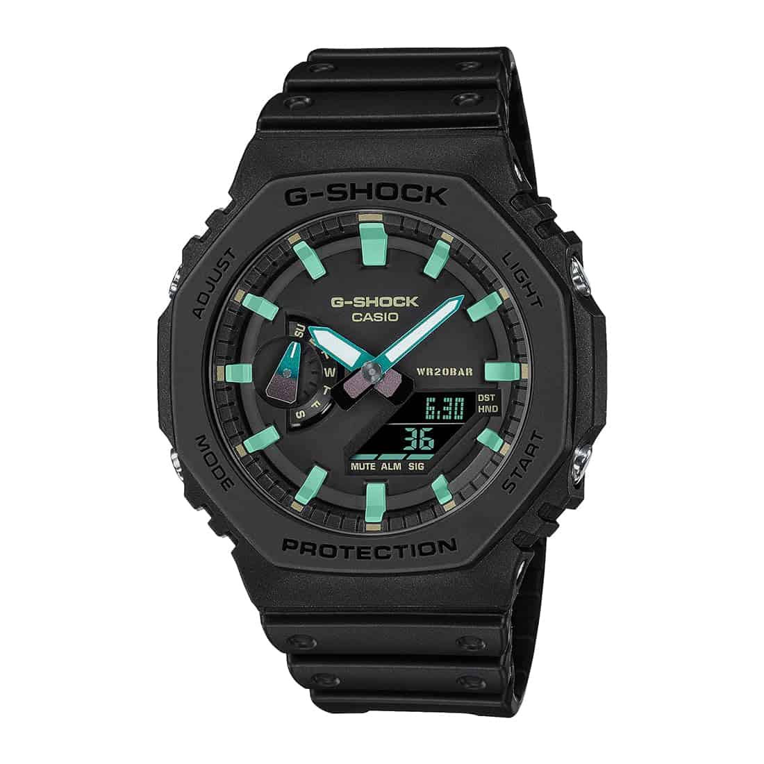 Casio G-Shock Men Black Dial Analog-Digital GA-2100RC-1ADR (G1388)