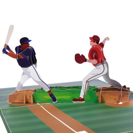 3D Baseball Pop Up Greeting Card: Perfect for celebrating Father’s Day, birthdays, anniversaries, and honoring parents!