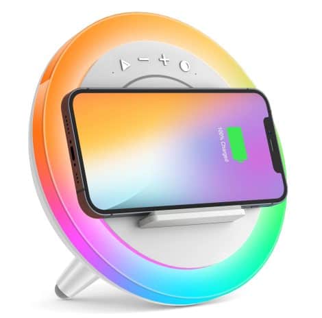 SIDVAR Bluetooth Speaker Night Lights with Wireless Charging is the perfect gift for Indian teenagers.