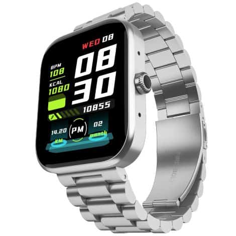 “Fire-Boltt Encore: Smart Watch with Full Touch Screen, Bluetooth calling, 10-day battery, Water Resistant, Health Sensors”