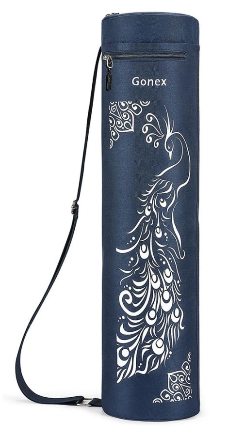 Gonex Yoga Mat Bag is a spacious, versatile carrier for Indian women, featuring convenient pockets and adjustable strap.