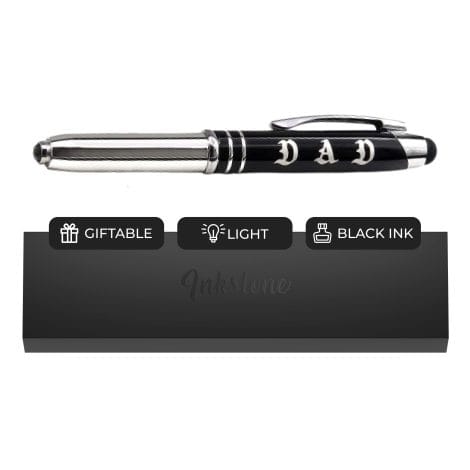 Luxury Multi-function Pen for Dad with Engraved Design, Flashlight, Touch Stylus – Gift idea from Kids.