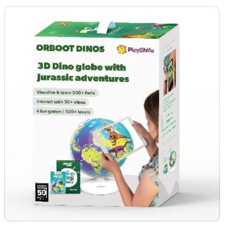 Shifu Orboot World Of Dinosaurs: A fun, educational toy for Indian kids aged 4-10, with interactive AR globe.