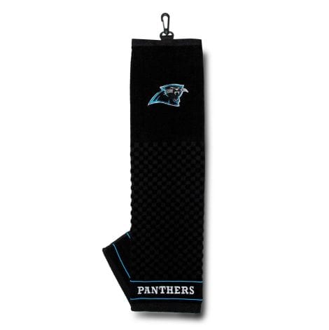 NFL Carolina Panthers Golf Towel with Intricate Embroidery – Perfect for Golf Enthusiasts!